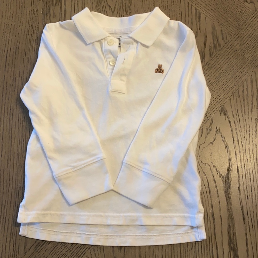 Gap Boys 1/4 button down polo long sleeve